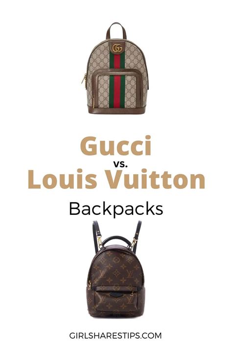 gucci vs louis vuitton backpack